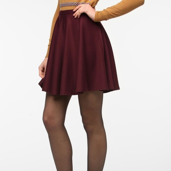 Urban Outfitters Burgundy Circle Skirt size 12 | High waisted - Picture 2 of 13